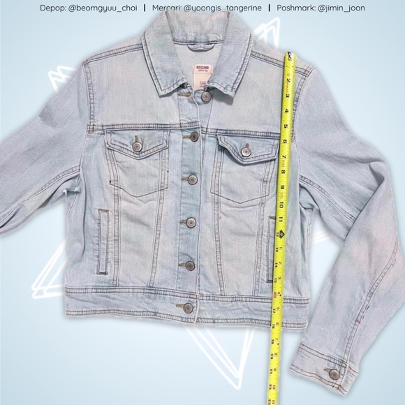 Light blue cropped denim jacket - Picture 3 of 4